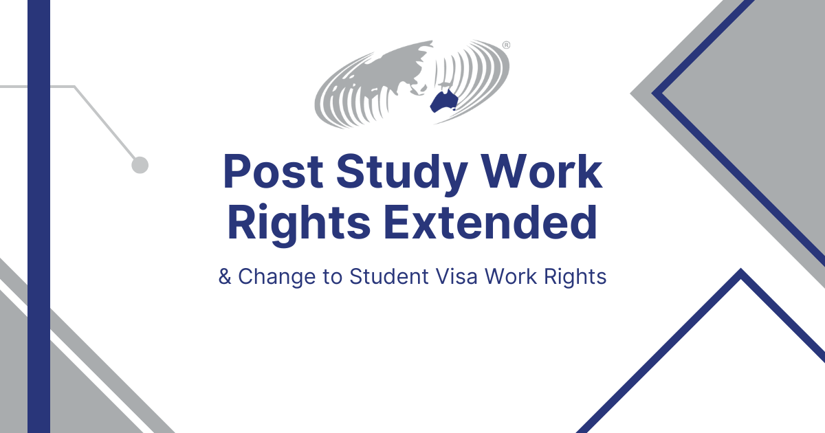 Featured image for “Post Study Work Rights Extended”