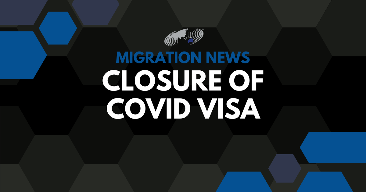 Featured image for “Closure of Covid Visa”