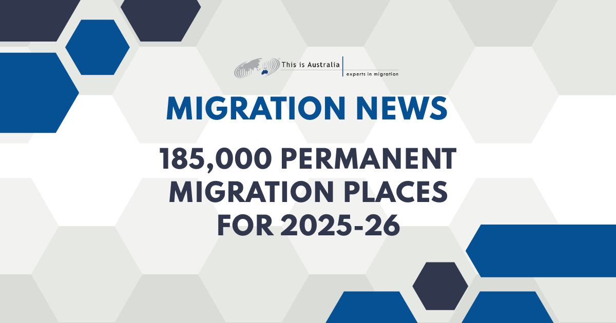 Featured image for “Australia Confirms 185,000 Permanent Migration Places for 2025-26”